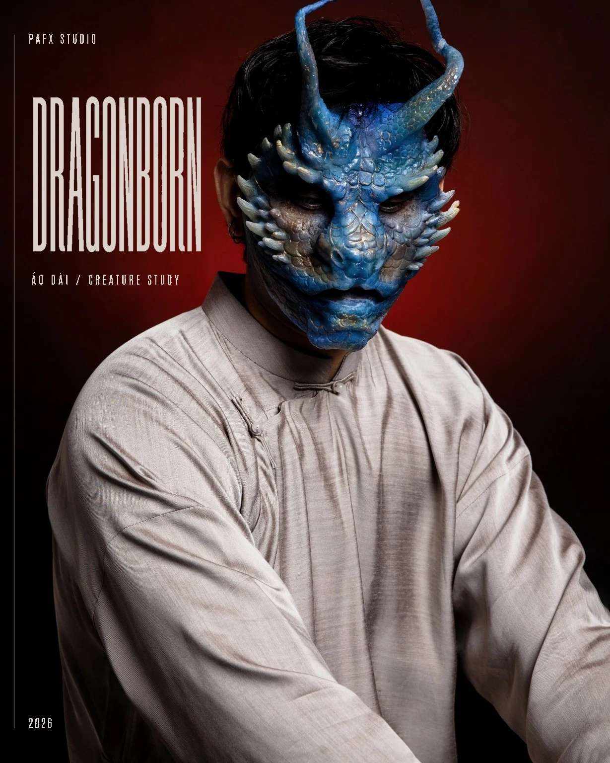DRAGONBORN X AO DAI MOC NHIEU campaign poster